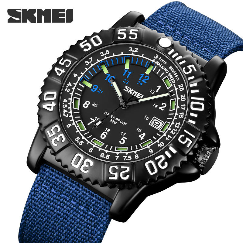 SKMEI - 9281 - High Quality Luxury Watch - Blue image 1