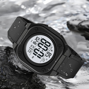 Skmei - 2160 - Smart Digital Functions Watch - black-white image 3