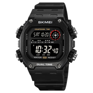 Skmei - 2126 - Luminous 50m Waterproof Mutifunctional - Black/Black image 0