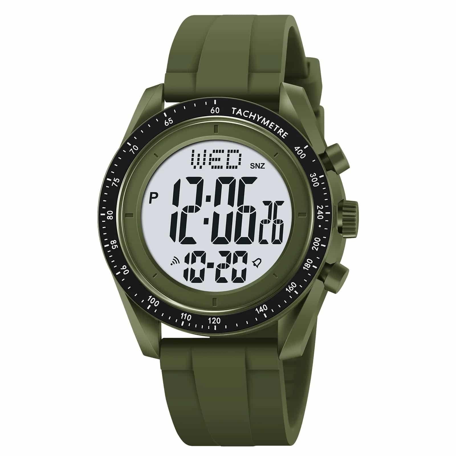Skmei - 2045- Digital Multifunctional Luminous Waterproof - Army/Green image 0