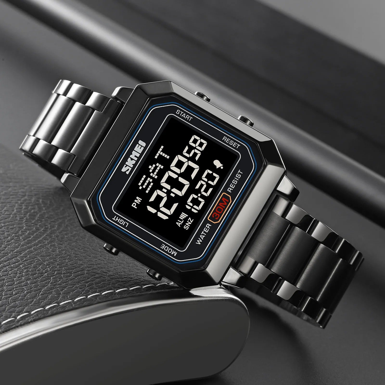 Skmei – 2149 – Metal Digital Watch – Black image 2