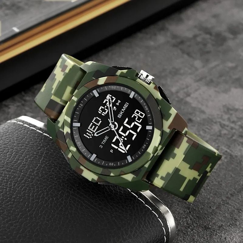 Skmei - 2199 - Digital Multifunctional Watch - ArmyGreenCamo image 3