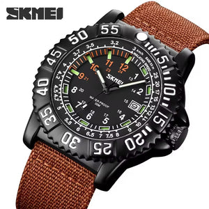 SKMEI - 9281 - High Quality Luxury Watch - Brown image 2