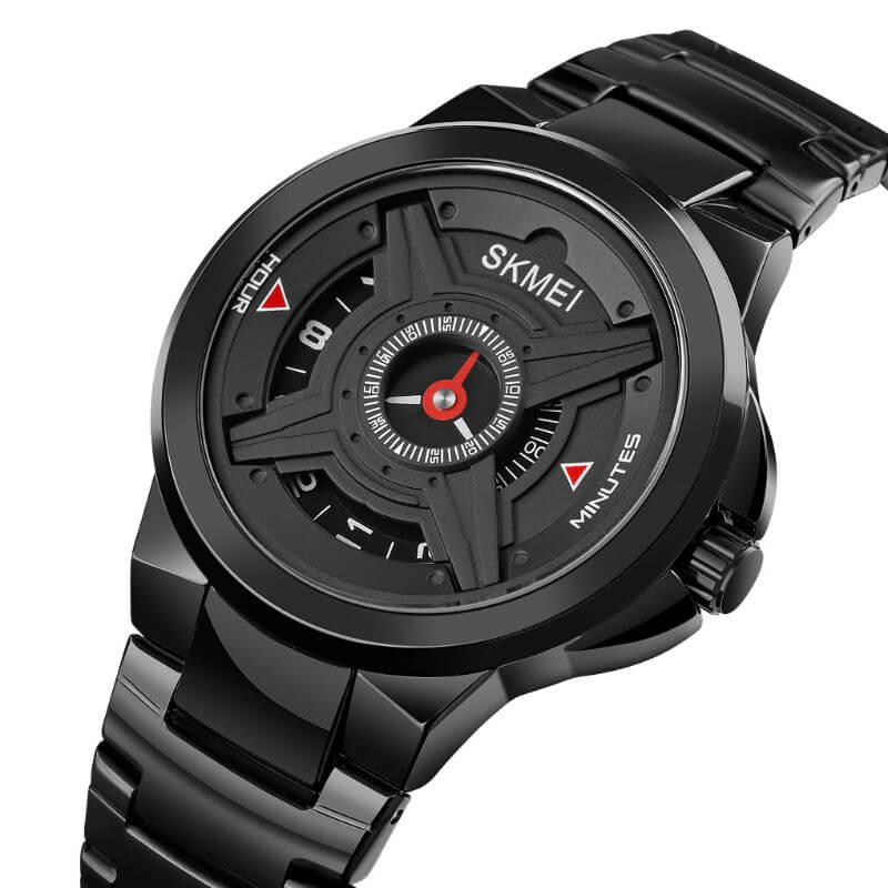 SKMEI - 1699 - Special Dial Quartz Wrist Watch - black image 1