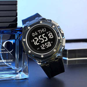 SKMEI 2481 Heavy Duty Sports Digital Watch - black-black