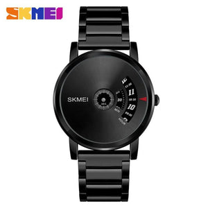 Skmei - 1260 - Waterproof Business Watch For Men - Black/Black-Steel image 3