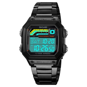 Skmei – 2307 – Digital Sports Watch – Black/Steel image 3