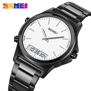 SKMEI 2120 Electronic Luminous 30m Waterproof - Black/White