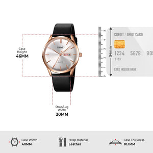 Skmei - 1991 - Reliable Quartz Movement Watch - rose gold image 5