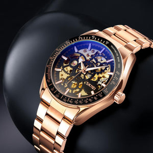 SKMEI - 9194 - Automatic Skeleton Machine - rose gold image 2