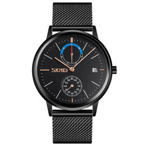 SKMEI - 9182 - Premium Minimalist Mesh Watch - black image 0