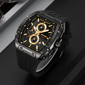 SKMEI - 2363 - High Quality Luxury Watch - Black/Gold image 2