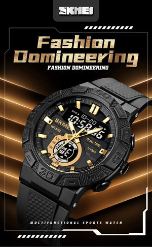 Skmei - 1881 - 50M Waterproof - Gold/Black image 2