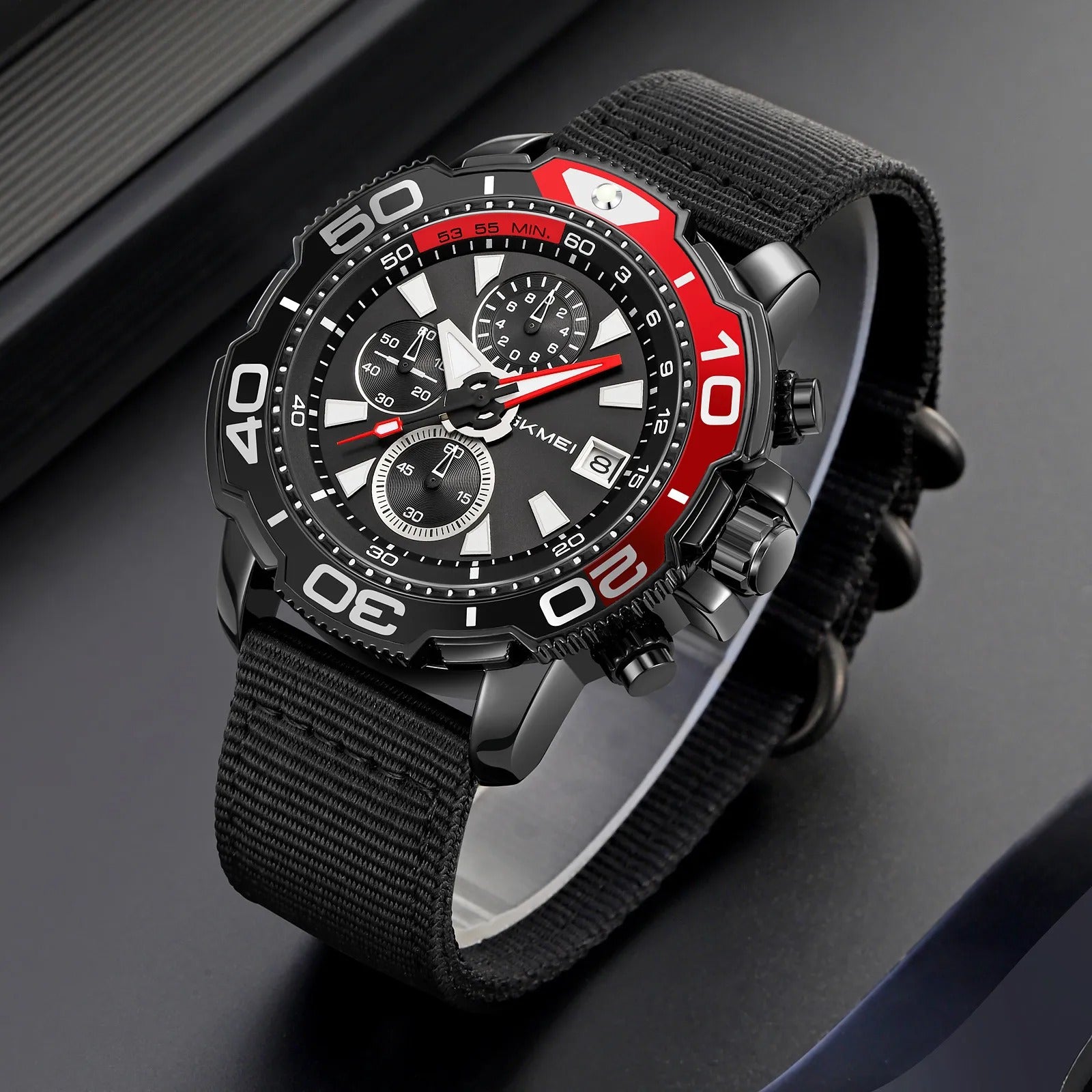 Skmei - 9381 - Men’s Sports Chronograph Watch - Black image 3
