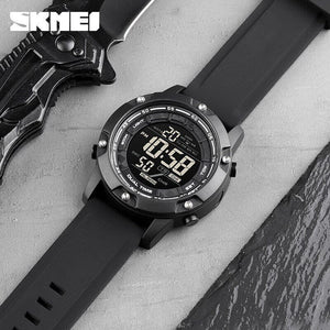 SKMEI - 1762 - Digital LED Military Sport Watch - Black image 1