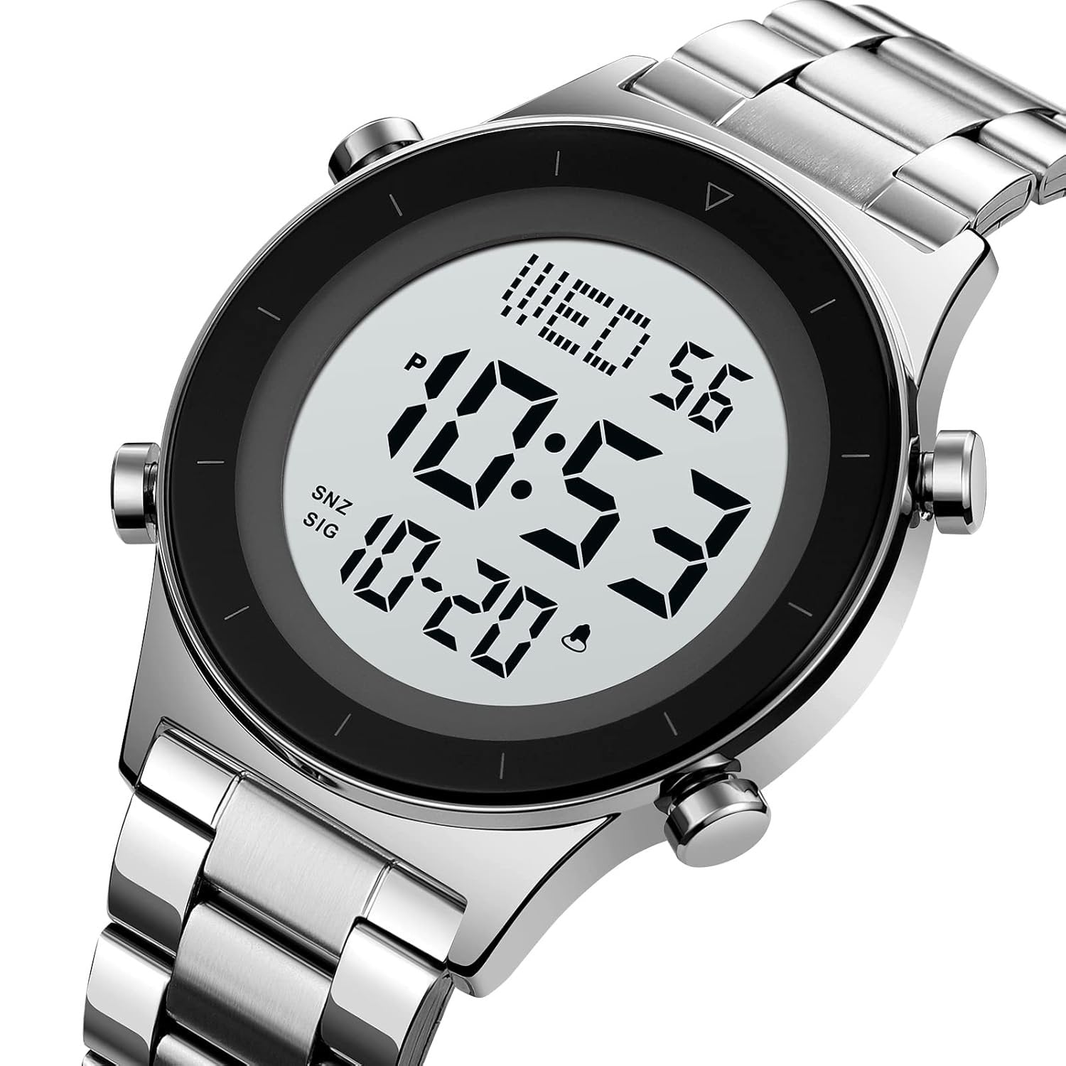 Skmei - 2079 - Digital Electronic Waterproof Multifunctional - Silver-Steel image 1