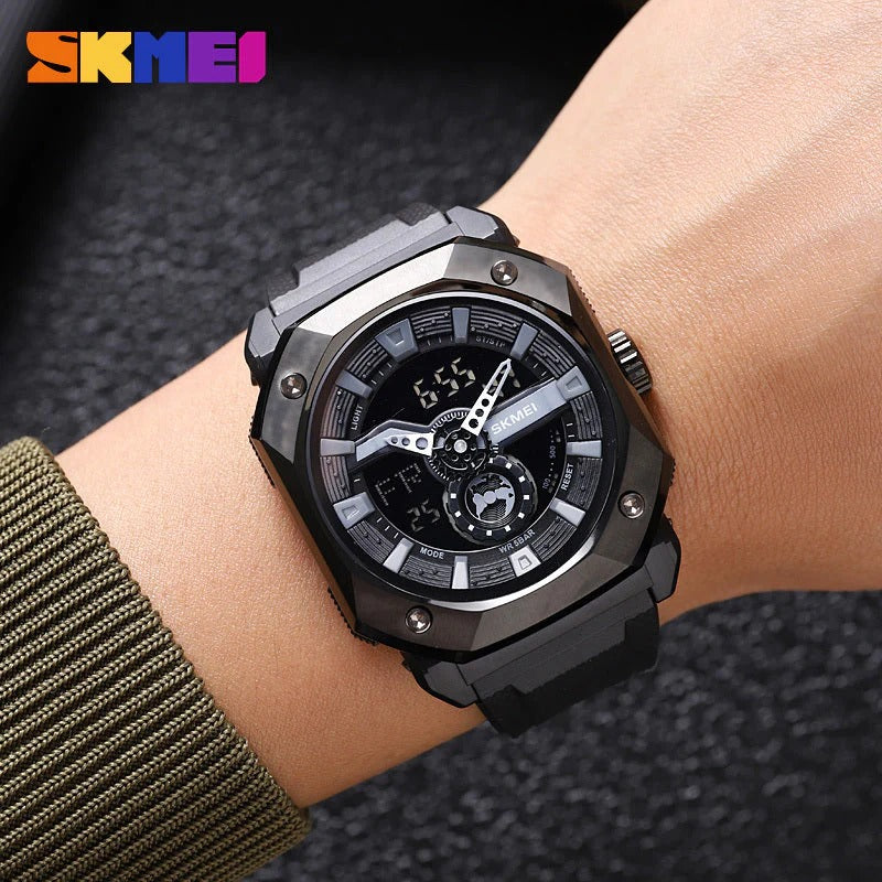 SKMEI - 2272 - Rugged Luxury Sports Watch - Black image 3