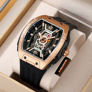 SKMEI - M033 - Phantom Automatic Skeleton Watch - rose gold image 2