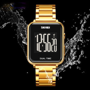 SKMEI - 1852 - Digital Countdown Electronic Movement - gold image 3