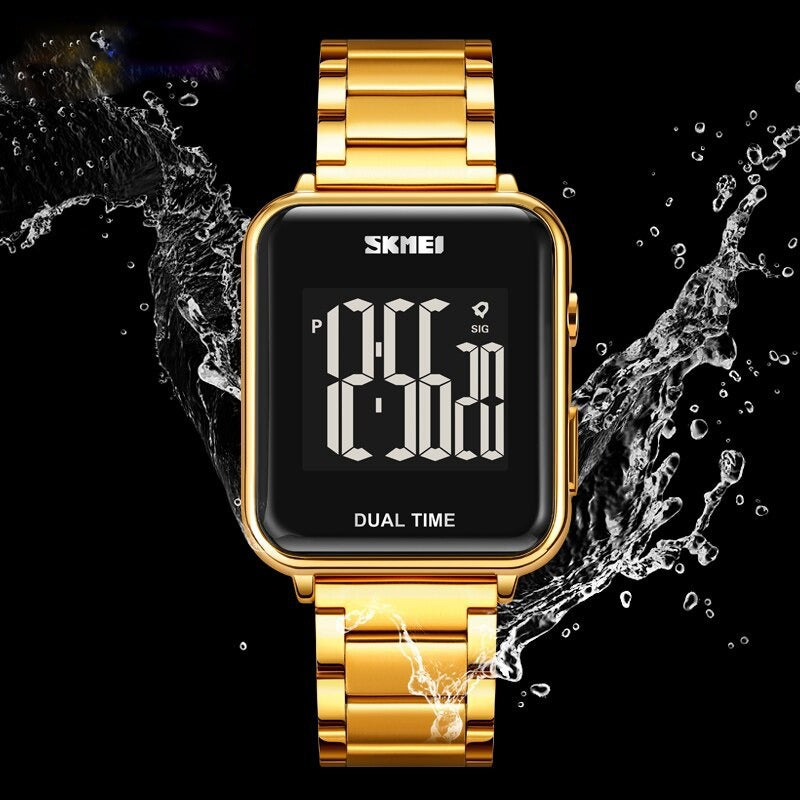 SKMEI - 1852 - Digital Countdown Electronic Movement - gold image 3