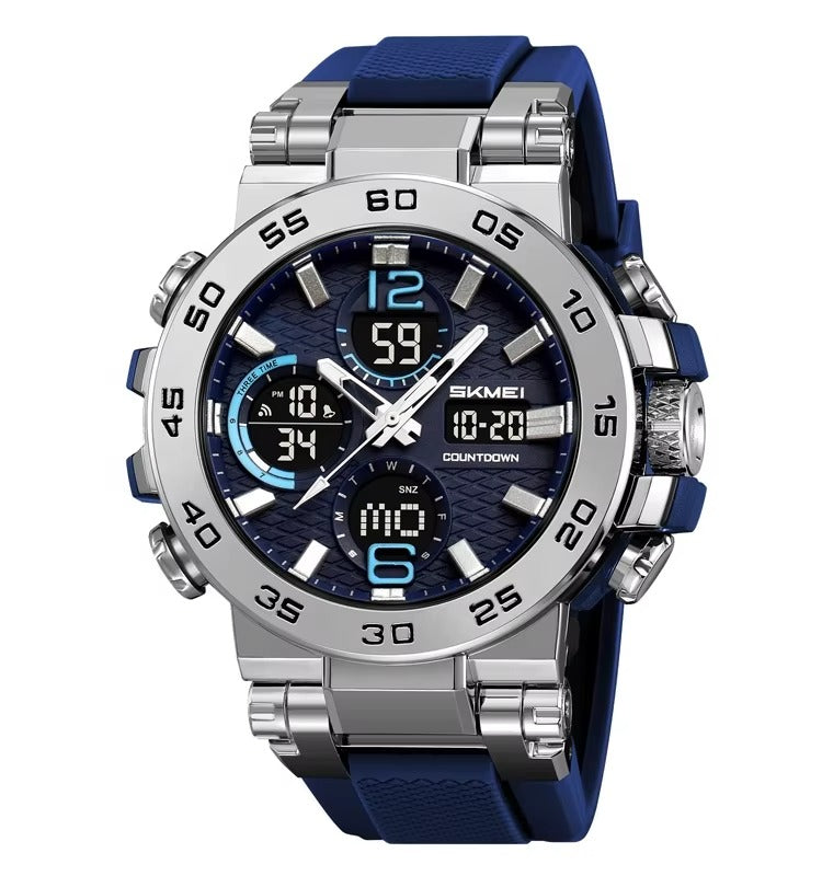 SKMEI - 2499 - Analog Digital Dial Display - blue image 1