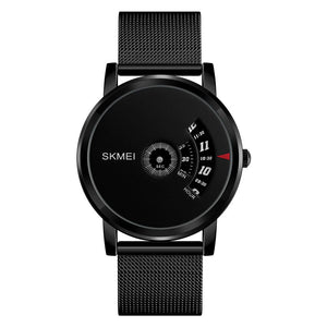 SKMEI - 1260 - Waterproof Business Watch For Men - black/black mesh belt image 0