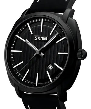 SKMEI - 9169 - Analog Quartz Leather Strap Watch - black image 3