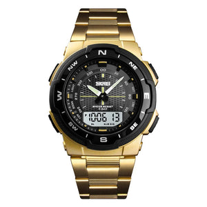 Skmei - 1370 - Navitech Dual Display Watch - Gold image 1