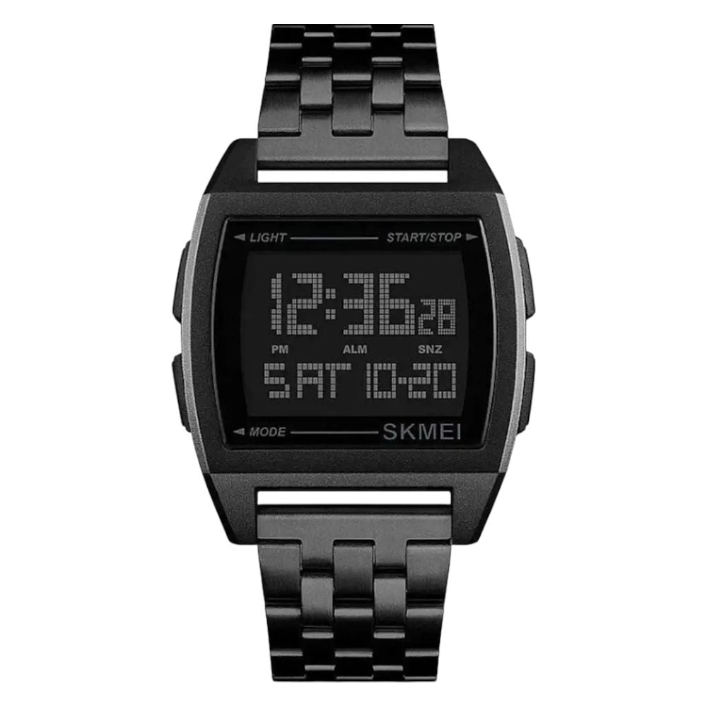 SKMEI - 1368 - Digital Electronic Male Clock Military Sports Watch - black image 1