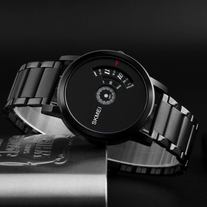 Skmei - 1260 - Waterproof Business Watch For Men - Black/Black-Steel image 0