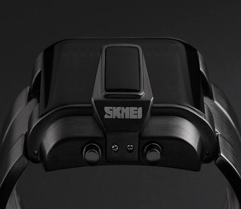 Skmei - 1179 - Digital Stainless Steel Watch - Black image 9