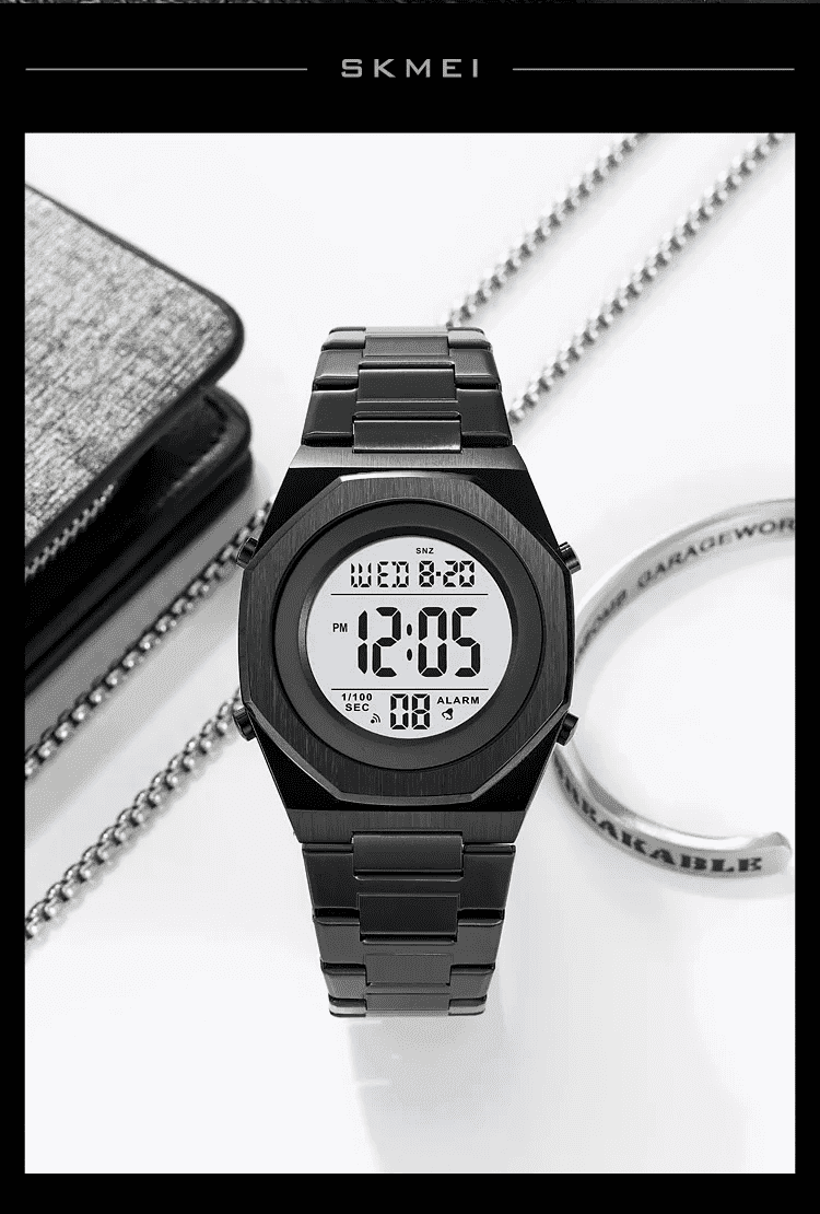 Skmei - 2066 - Digital Sports Waterproof Hand Multifunctional - Black image 1