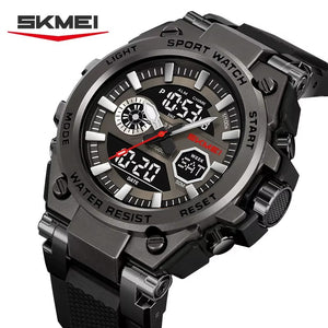 SKMEI - 2417 - High Quality Luxury Watch - Black/Black image 1
