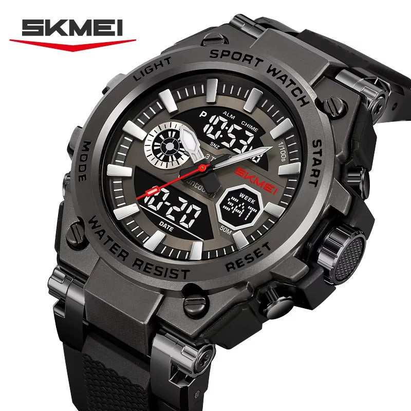 SKMEI - 2417 - High Quality Luxury Watch - Black/Black image 1