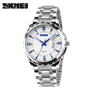 SKMEI 9069 Classic Quartz Watch - Silver/Blue