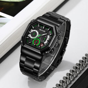 Skmei - 9359 - Quartz Chronograph Heavy-Duty Metal Build - green image 1