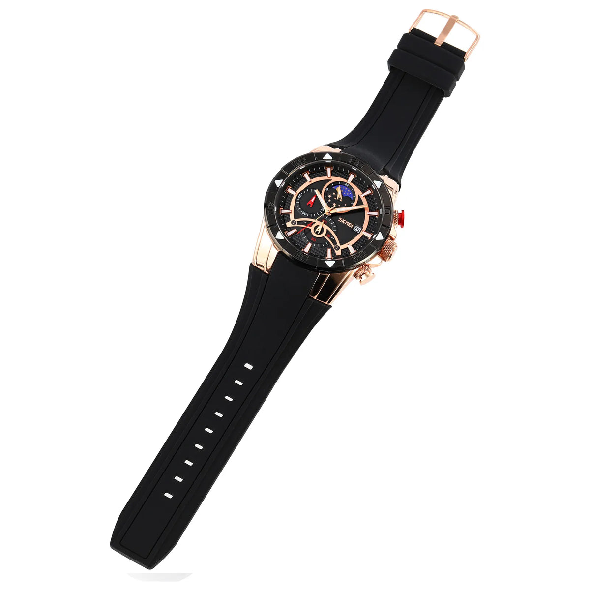 SKMEI 9270 Quartz Chronograph Watch - RoseGold/Black