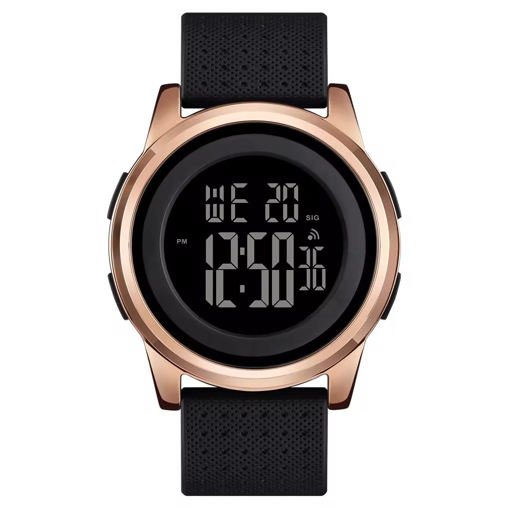 SKMEI - 1502 - Digital Thin Dial Waterproof Wrist Watch - rose gold image 0