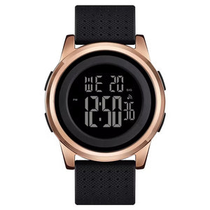 SKMEI - 1502 - Digital Thin Dial Waterproof Wrist Watch - rose gold image 0