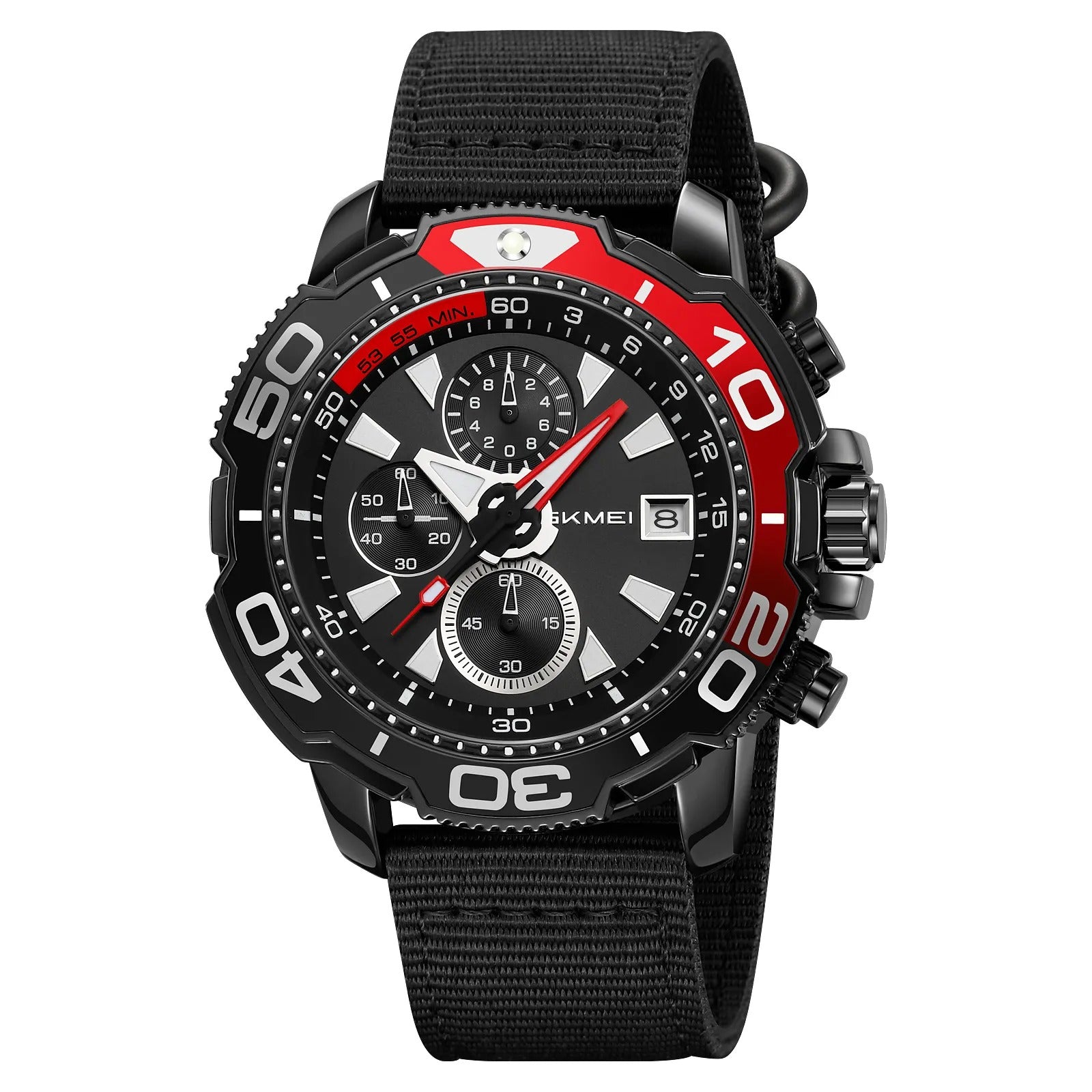 Skmei - 9381 - Men’s Sports Chronograph Watch - Black image 1