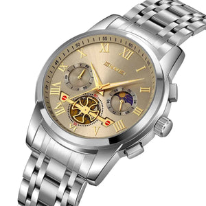 SKMEI 9394 Prime Classic Chronograph Stainless Steel - Silver/Grey