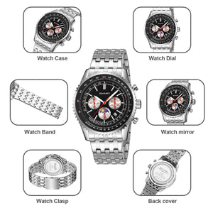 Skmei – 9348 – Executive Chronograph Watch – Black image 5