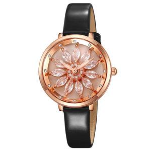 Skmei - 2268 - Women Rotating Flower - Black image 0