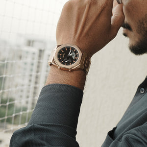 Skmei - 1816 - Dual Display luminous waterproofs 50+ timezone - RoseGold/White image 3