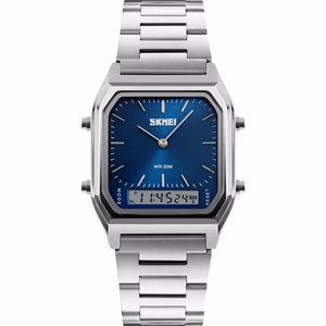 Skmei - 1220 - Dual Time Sports Watch - Silver/Blue image 0