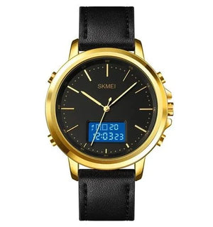 Skmei - 1652 (Strap) - Multifunctional Waterproof - Gold/White-Leather image 4