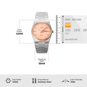 Skmei 9288 – Business Class Luxury Watch – Silver/RoseGold/Rose Gold image 4