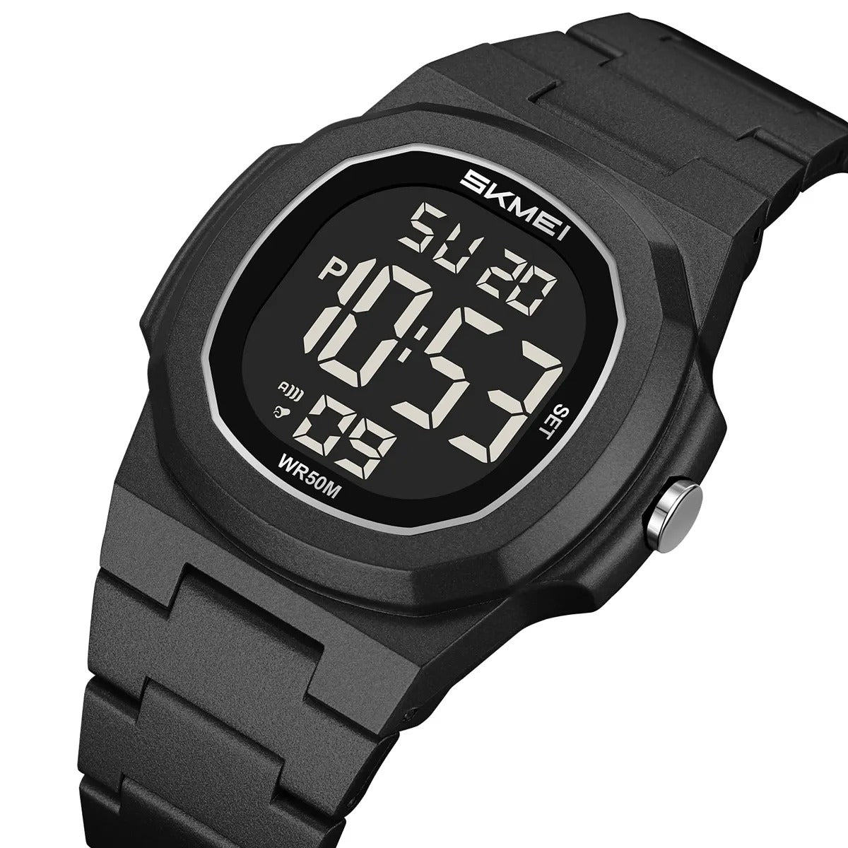 SKMEI 2428 Digital Casual Sports Watch - Black/black image 0