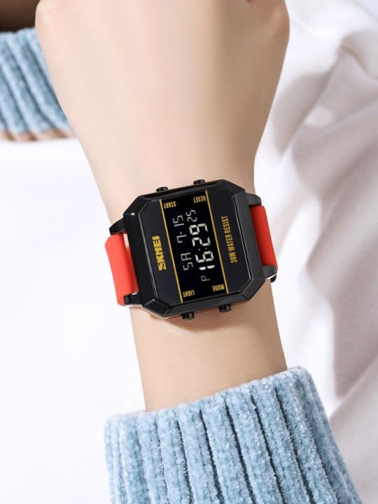 Skmei - 1848 - Digital Waterproof LED Luminous - Red image 2