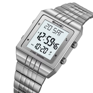 SKMEI - 2335 - Digital Multifunction Stainless Steel Watch - Silver image 2